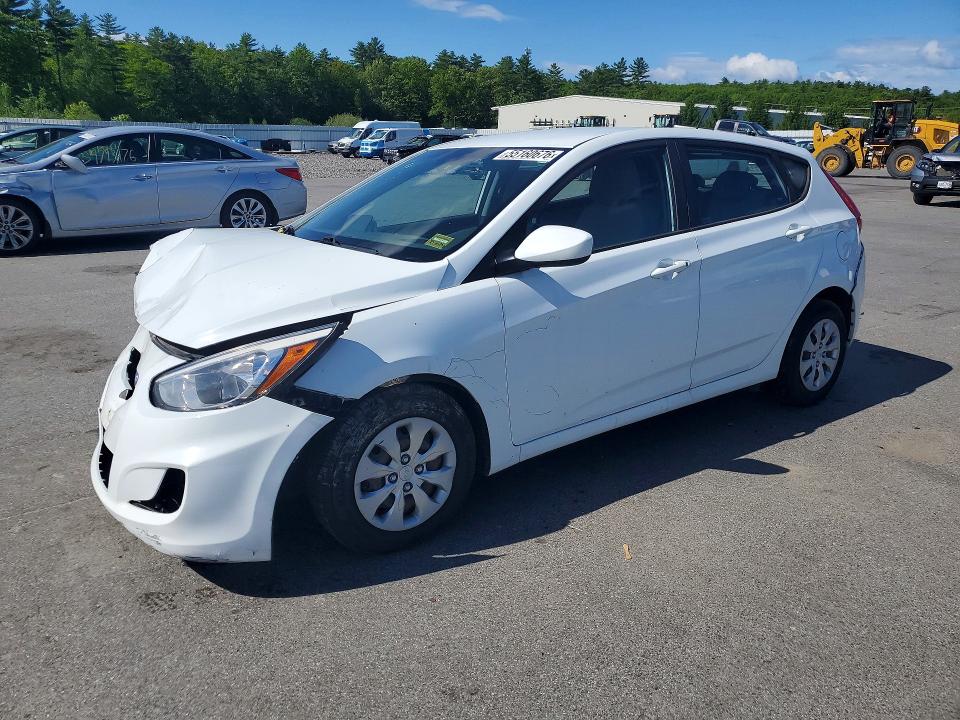 2016 Hyundai Accent VIN KMHCT5AE7GU289761 COPART salvage auction — FRONT END, Me - Cert Of Title-Salvage Collisio, sold $175 on 2026-07-15 (photo 1)