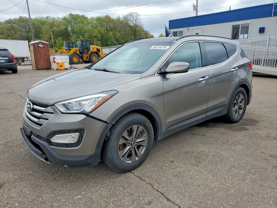 2014 Hyundai Santa fe VIN 5XYZU3LB7EG229352 COPART salvage auction — REAR END, Mn - Cert Of Title-Prior Salvage, sold $2,000 on 2026-07-21 (photo 1)