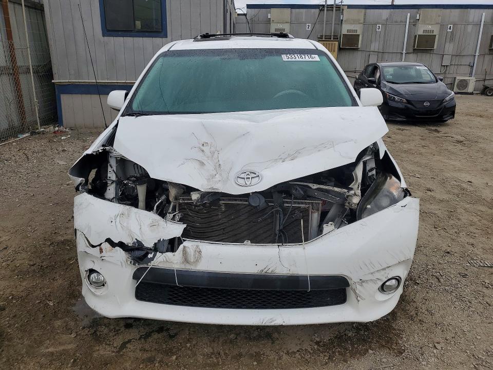2014 Toyota Sienna VIN 5TDXK3DC8ES460543 COPART salvage auction — FRONT END, Ca - Salvage Certificate, sold $2,600 on 2026-07-02 (photo 5)