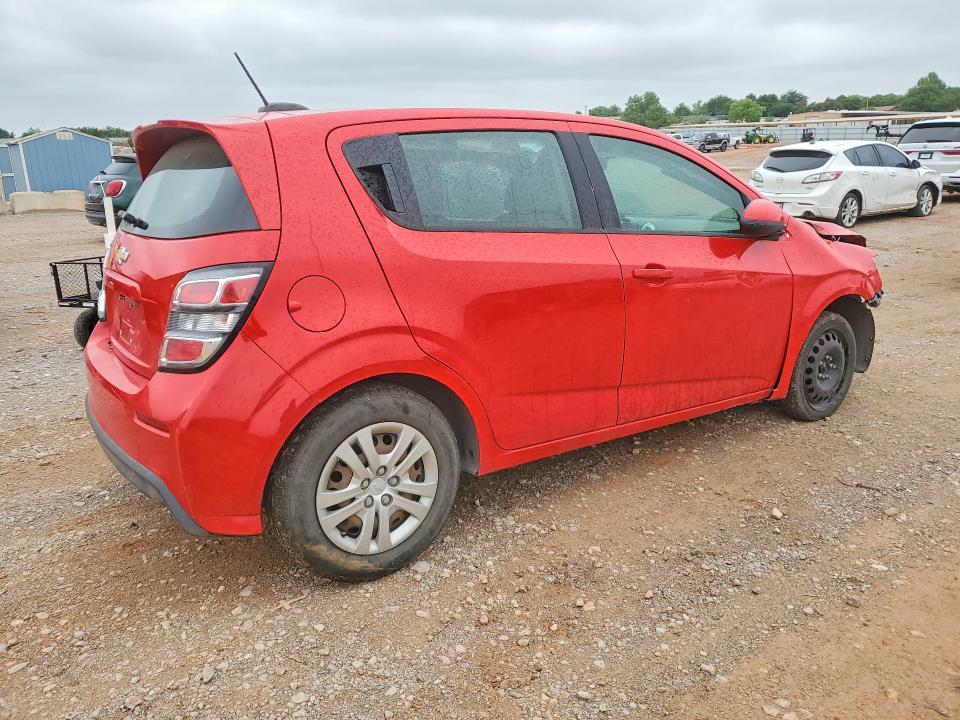 2018 Chevrolet Sonic VIN 1G1JG6SH0J4116453 COPART salvage auction — Front End, OK - CERT OF TITLE-REPOSSESSION, sold $375 on 2026-07-09 (photo 3)