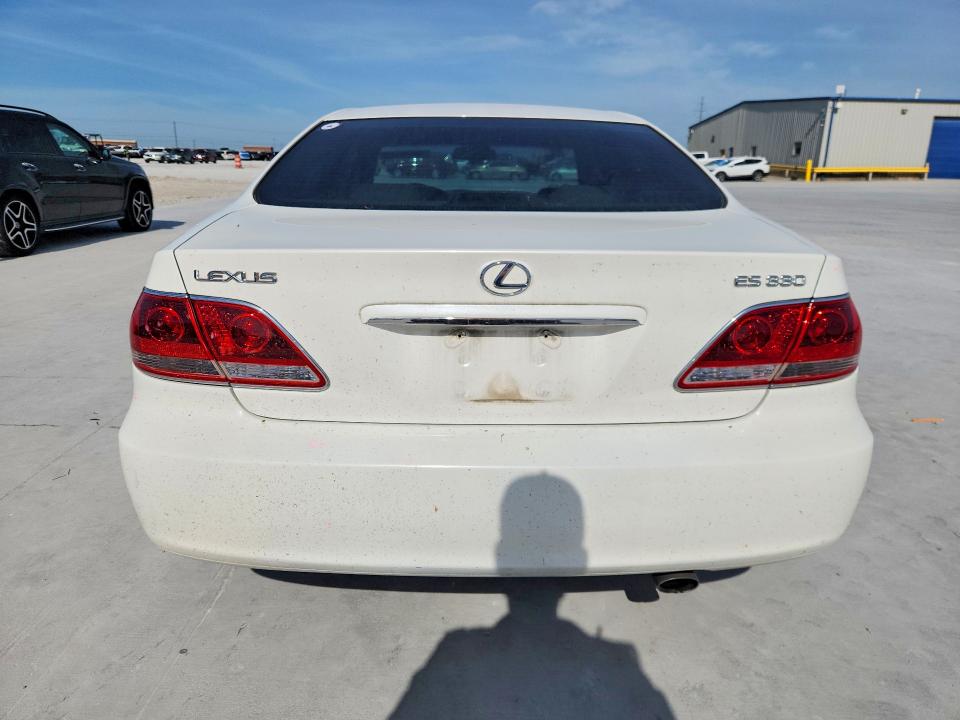 2005 Lexus ES VIN JTHBA30G555120681 COPART salvage auction — FRONT END, TX - SALVAGE VEHICLE TITLE, sold $175 on 2026-07-24 (photo 6)