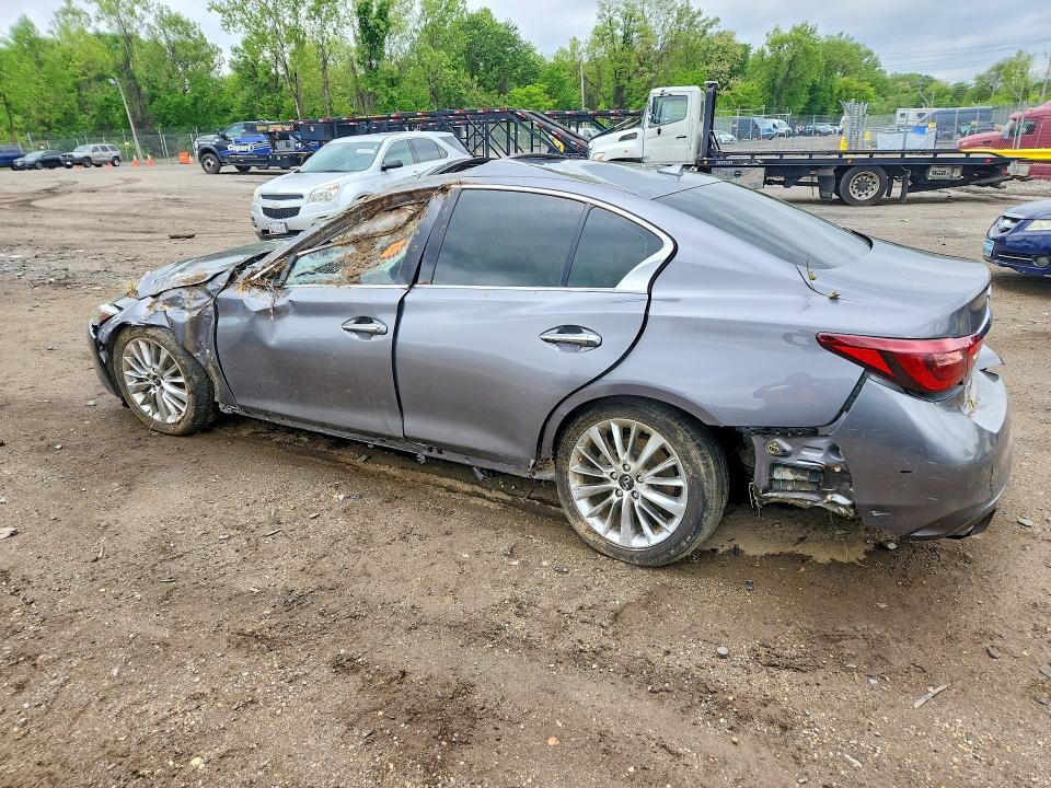 2020 Infiniti Q50 VIN JN1EV7AR9LM256683 COPART salvage auction — ALL OVER, Va - Cert Of Title - Salvage, sold $1,850 on 2026-07-09 (photo 2)