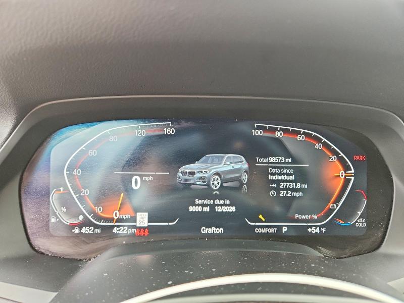 2022 BMW VIN 5UXCR6C06N9K67825 COPART salvage auction — HAIL, Oh - Cert Of Title-Salvage, sold $16,100 on 2026-07-13 (photo 9)