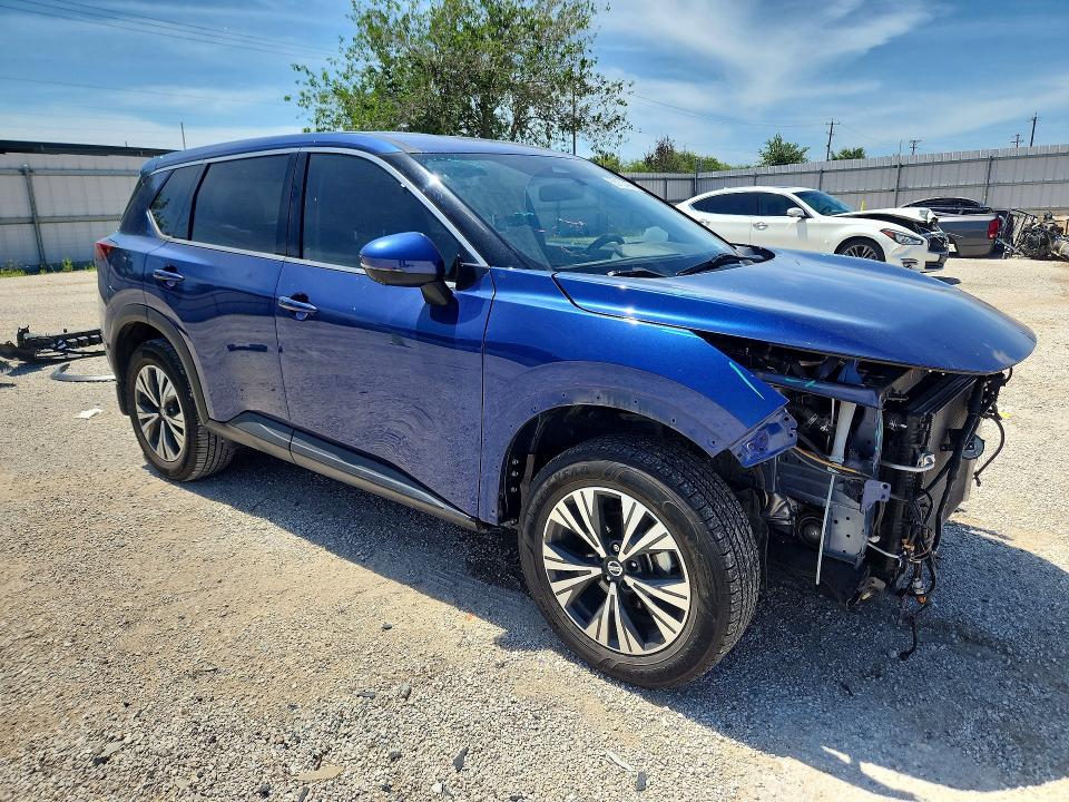 2021 Nissan Rogue VIN JN8AT3BA4MW010086 COPART salvage auction — FRONT END, Tx - Salvage Vehicle Title, sold $4,250 on 2026-07-23 (photo 4)