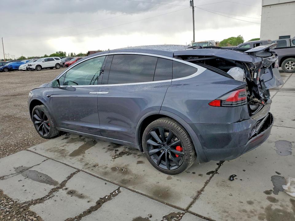 2021 Tesla Model x VIN 5YJXCAE41MF324931 COPART salvage auction — REAR END, UT - SALVAGE CERTIFICATE, sold $15,200 on 2026-07-27 (photo 2)
