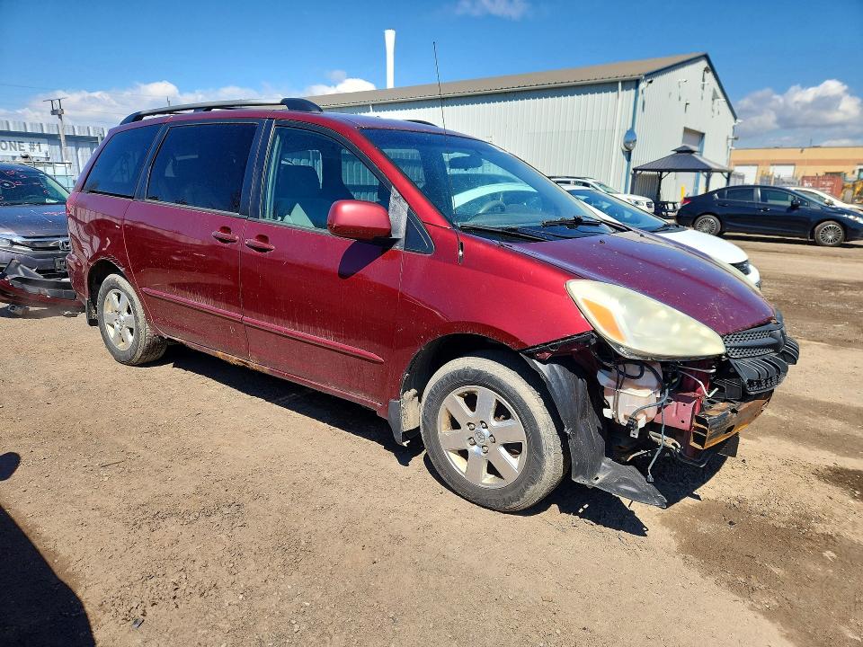 2004 Toyota Sienna VIN 5TDZA23CX4S186753 COPART salvage auction — FRONT END, ON - PERMIT NO BRAND - UNFIT, sold $1,100 on 2026-07-14 (photo 4)
