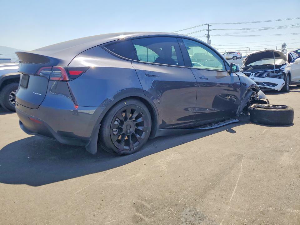 2022 Tesla Model y VIN 7SAYGAEEXNF400989 COPART salvage auction — FRONT END, Ca - Salvage Certificate, sold $9,600 on 2026-07-13 (photo 3)