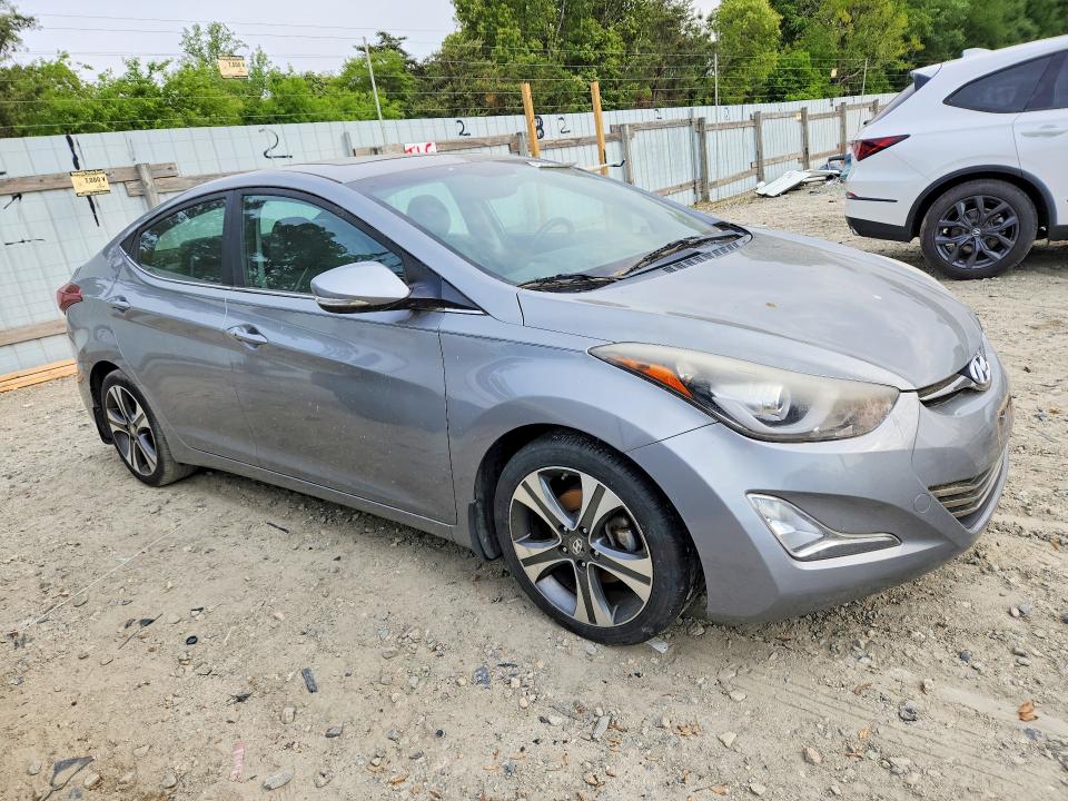 2015 Hyundai Elantra VIN KMHDH4AH7FU303926 COPART salvage auction — MECHANICAL, De - Parts Only - No Title, sold $425 on 2026-07-14 (photo 3)
