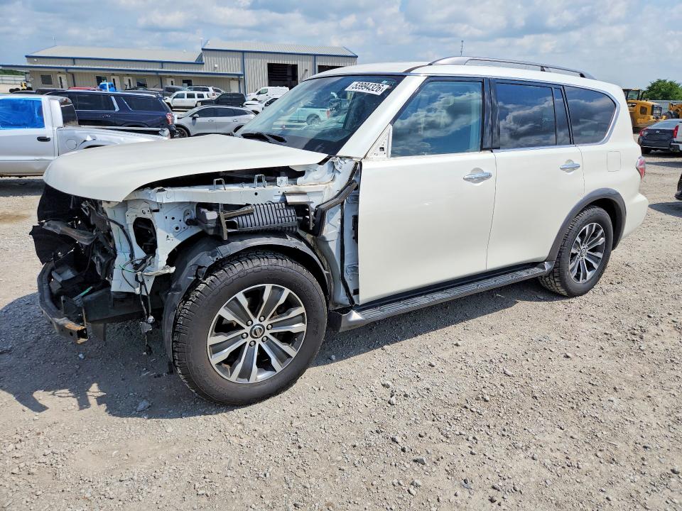 2019 Nissan Armada VIN JN8AY2NC0K9580493 COPART salvage auction — FRONT END, Ky - Cert Of Title-Salvage, sold $10,300 on 2026-07-16 (photo 1)