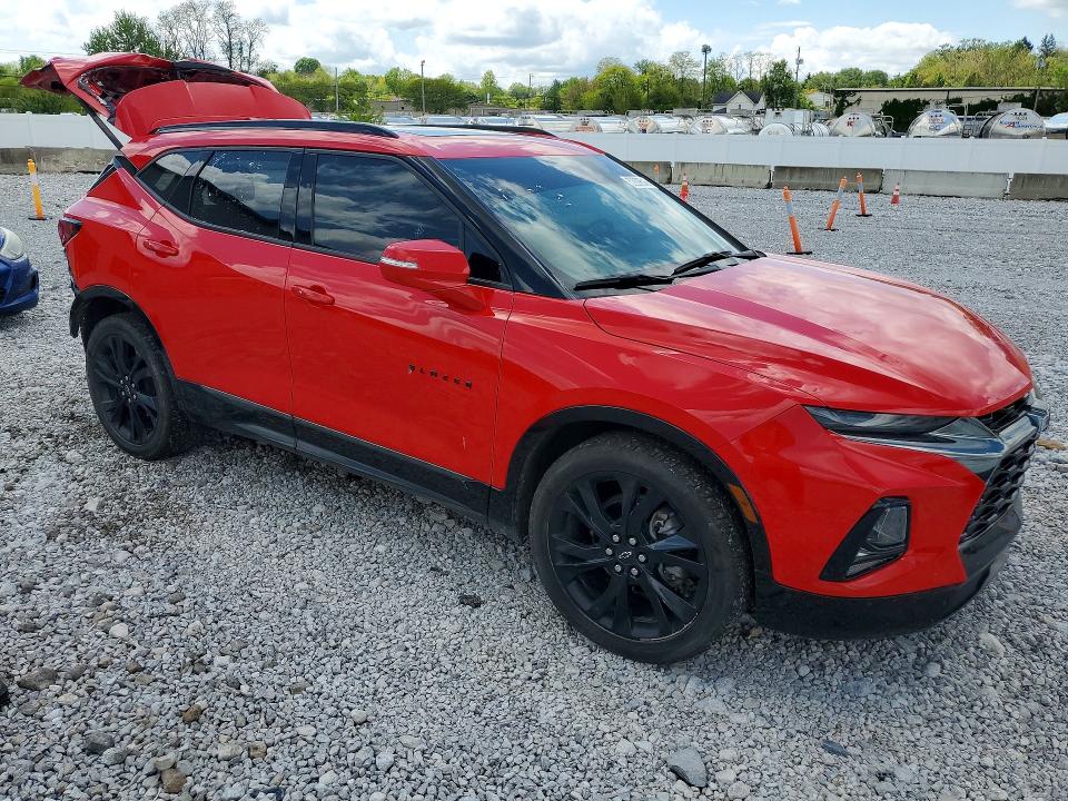 2022 Chevrolet Blazer VIN 3GNKBERS9NS100058 COPART salvage auction — REAR END, Oh - Cert Of Title-Salvage, sold $7,800 on 2026-07-02 (photo 4)