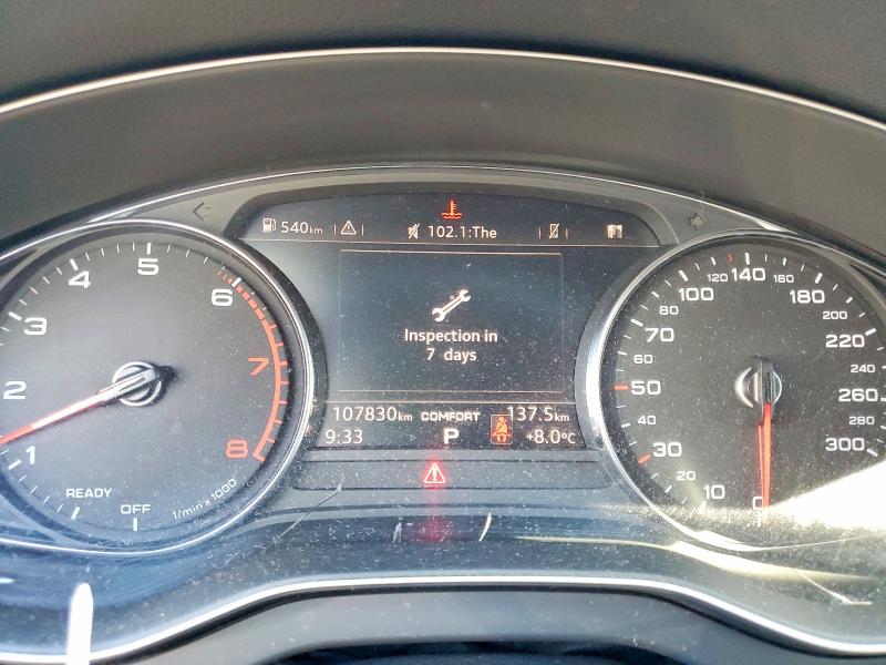 2018 Audi VIN WA1BNAFY5J2191220 COPART salvage auction — FRONT END, On - Permit Salvage, sold $8,600 on 2026-07-14 (photo 9)
