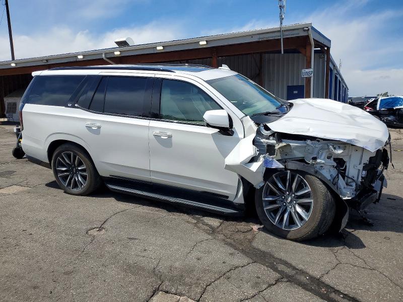 2021 Cadillac Escalade VIN 1GYS4GKL1MR476637 COPART salvage auction — FRONT END, Co - Public - Salvage Title, sold $2,250 on 2026-07-02 (photo 4)