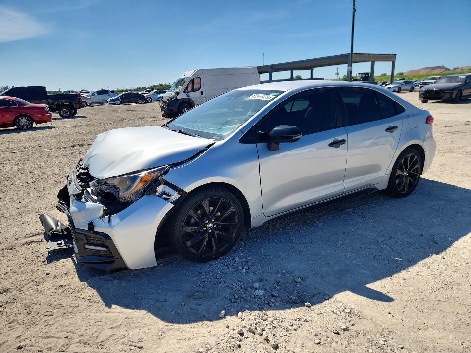 2022 Toyota VIN 5YFS4MCE8NP108441 COPART salvage auction — FRONT END, Fl - Cert Of Title Slvg Rebuildable, sold $3,500 on 2026-07-14 (photo 1)