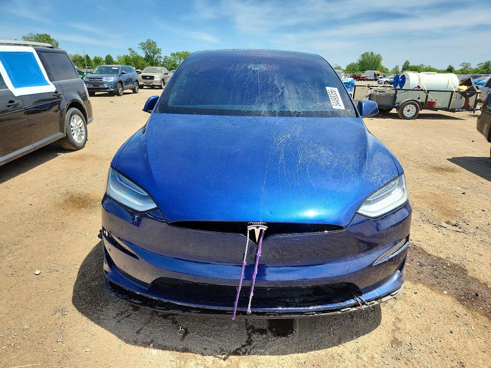 2022 Tesla Model x VIN 7SAXCBE67NF332253 COPART salvage auction — REAR END, Il - Salvage Certificate, sold $23,300 on 2026-07-28 (photo 5)