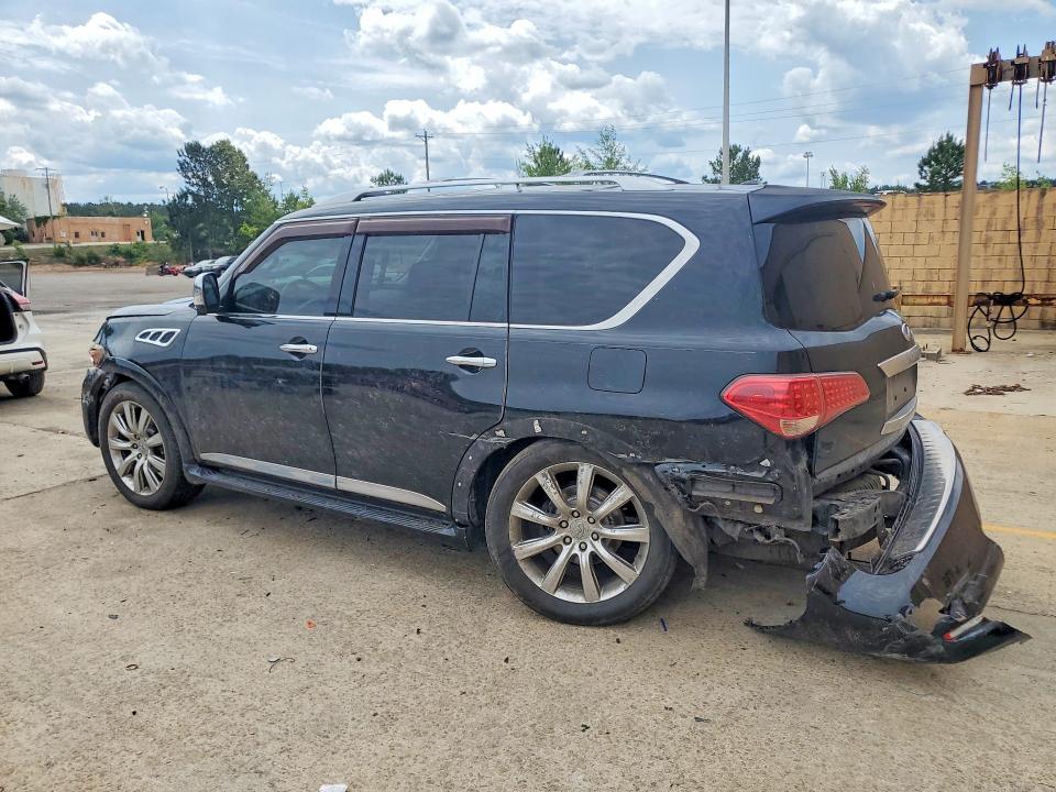 2012 Infiniti Qx56 VIN JN8AZ2NC5C9316720 COPART salvage auction — REAR END, Sc - Cert Of Title-Salvage, sold $3,100 on 2026-07-24 (photo 2)