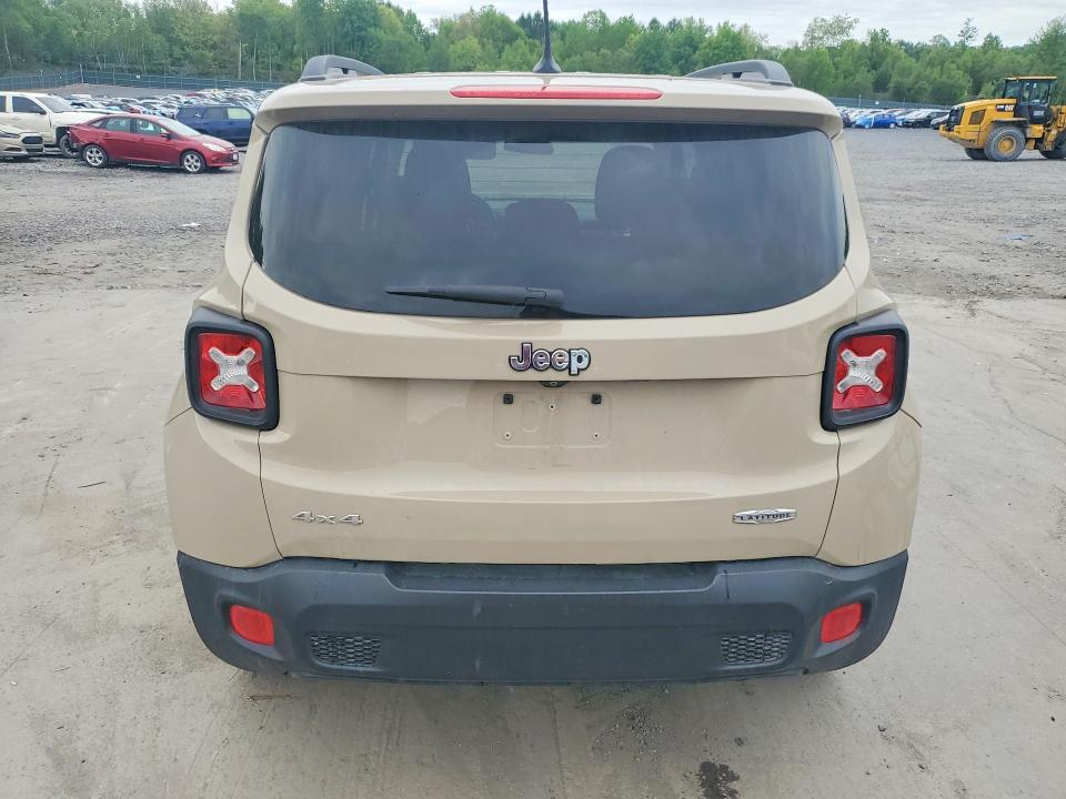 2015 Jeep Renegade VIN ZACCJBBTXFPC09651 COPART salvage auction — FRONT END, Pa - Certificate Of Salvage, sold $1,300 on 2026-07-15 (photo 6)