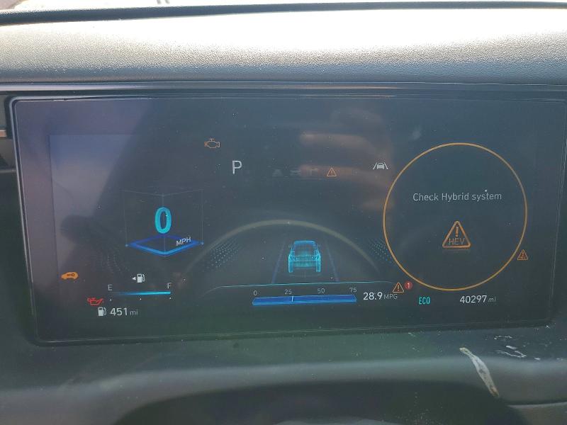 2024 Hyundai Tucson VIN KM8JFCD13RU186450 COPART salvage auction — FRONT END, Tx - Salvage Vehicle Title, sold $6,300 on 2026-07-23 (photo 9)