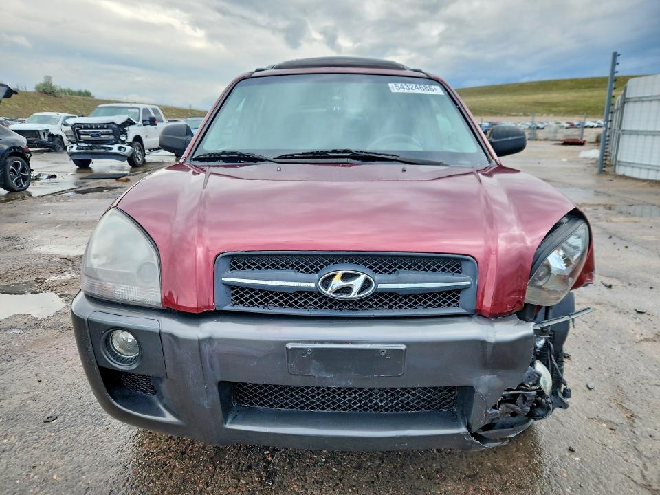 2006 Hyundai Tucson VIN KM8JN72D06U362258 COPART salvage auction — FRONT END, Co - Public - Salvage Title, sold $600 on 2026-07-22 (photo 5)