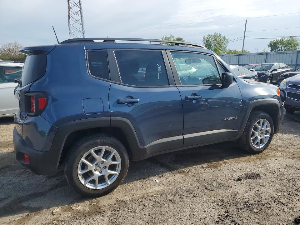 2022 Jeep Renegade VIN ZACNJDB15NPN44539 COPART salvage auction — FRONT END, In - Cert Of Title-Salvage Title, sold $2,600 on 2026-08-03 (photo 3)
