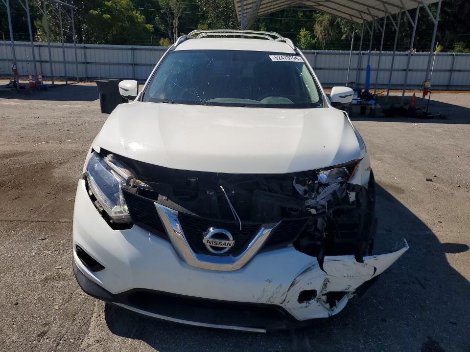 2016 Nissan Rogue VIN KNMAT2MTXGP728017 COPART salvage auction — FRONT END, Ga - Cert Of Title-Salvage, sold $275 on 2026-07-30 (photo 5)