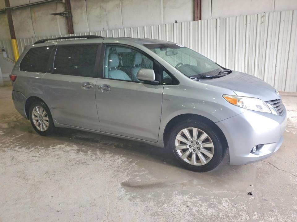 2016 Toyota Sienna VIN 5TDDK3DC3GS137801 COPART salvage auction — REAR END, Ky - Cert Of Title-Salvage, sold $6,100 on 2026-07-15 (photo 4)
