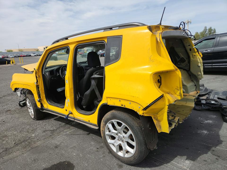 2018 Jeep Renegade VIN ZACCJABB3JPH84216 COPART salvage auction — STRIPPED, Or - Salvage Title Certificate, sold $600 on 2026-07-29 (photo 2)