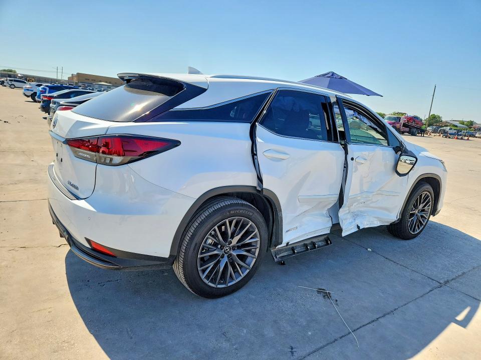 2022 Lexus Rx 450h VIN 2T2YGMDA2NC072271 COPART salvage auction — SIDE, TX - CERTIFICATE OF TITLE, sold $16,200 on 2026-07-23 (photo 3)