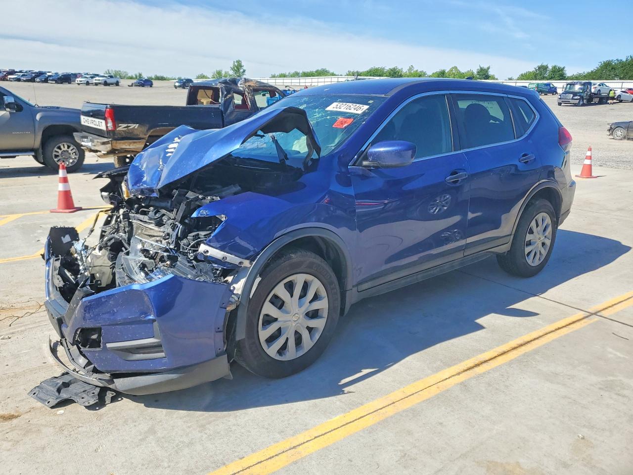 2018 Nissan Rogue VIN 5N1AT2MV9JC733754 COPART salvage auction — Front End, KY - CERT OF TITLE-SALVAGE, sold $450 on 2026-07-02 (photo 1)
