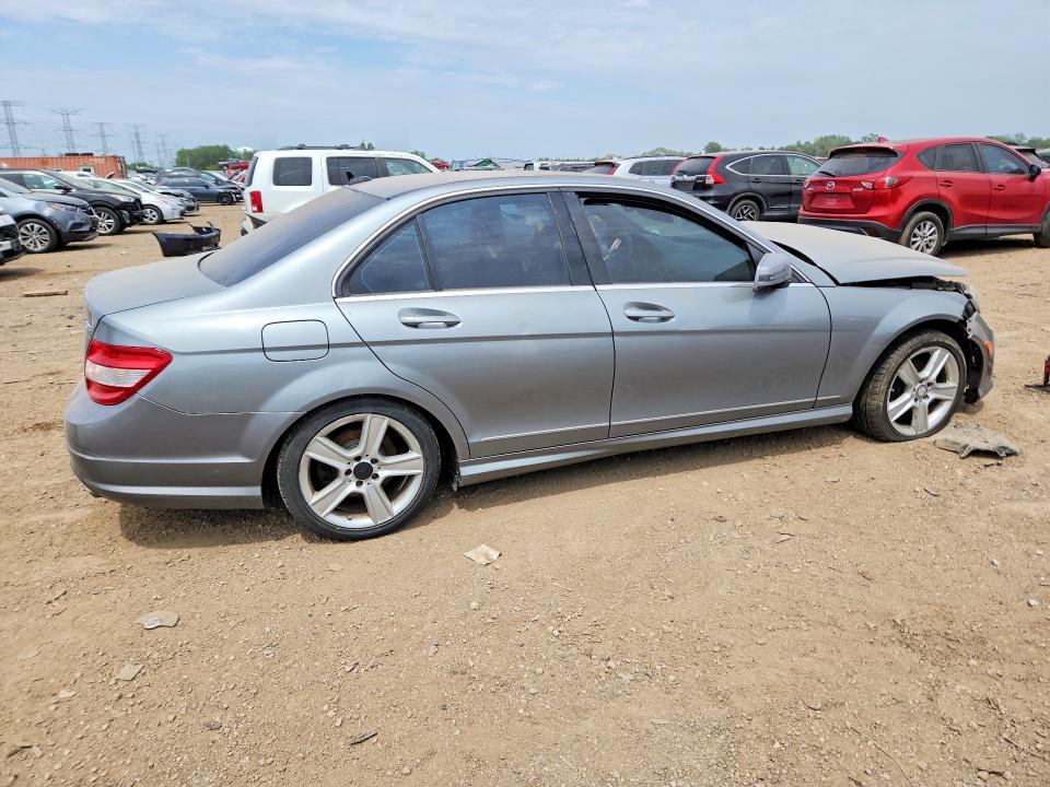 2010 Mercedes-benz C-klasse VIN WDDGF8BB4AF451947 COPART salvage auction — FRONT END, Il - Salvage Certificate, sold $575 on 2026-07-28 (photo 3)