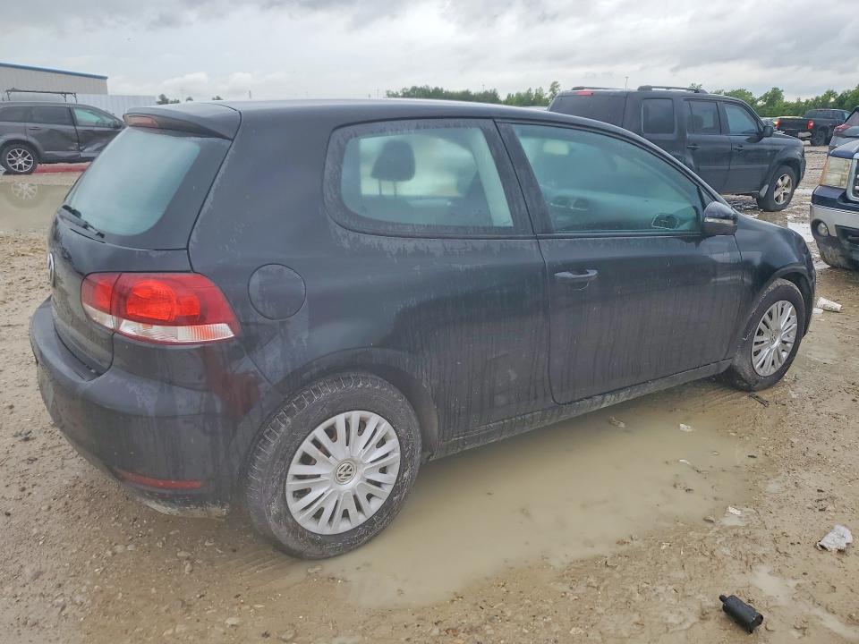 2012 Volkswagen Golf VIN WVWAB7AJ6CW247989 COPART salvage auction — MECHANICAL, Tx - Certificate Of Title, sold $900 on 2026-07-31 (photo 3)