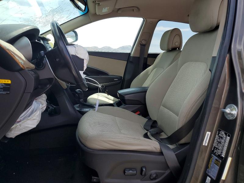 2014 Hyundai Santa fe VIN 5XYZU3LB4EG175024 COPART salvage auction — FRONT END, NV - SALVAGE TITLE, sold $1,250 on 2026-07-20 (photo 7)