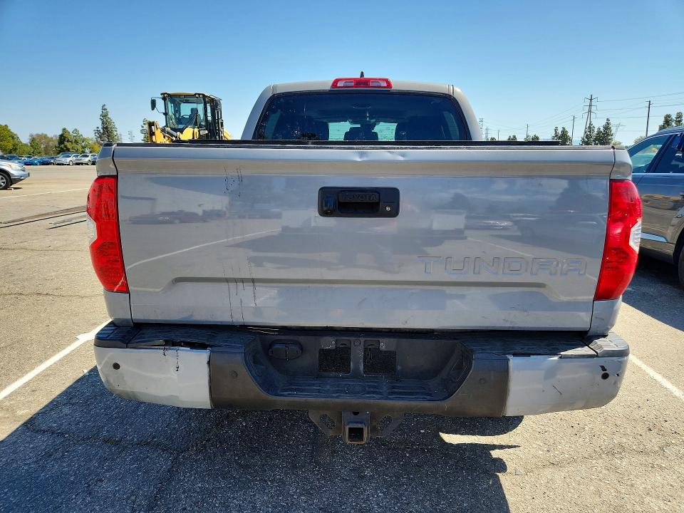 2021 Toyota Tundra VIN 5TFFY5F12MX289296 COPART salvage auction — FRONT END, Ca - Salvage Certificate, sold $12,600 on 2026-07-09 (photo 6)