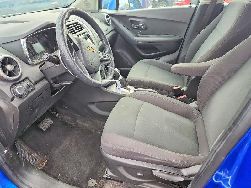 2016 Chevrolet Trax VIN KL7CJKSB7GB760989 COPART salvage auction — FRONT END, Il - Salvage Certificate, sold $1,650 on 2026-07-06 (photo 7)