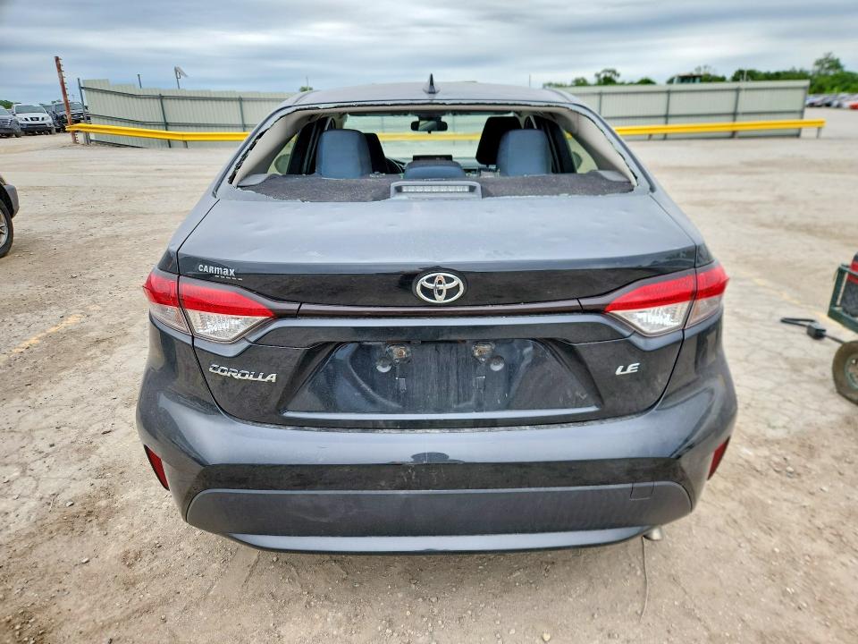 2020 Toyota Corolla VIN JTDEPRAE3LJ044346 COPART salvage auction — HAIL, Ks - Cert Of Title-Salvage, sold $3,900 on 2026-07-22 (photo 6)