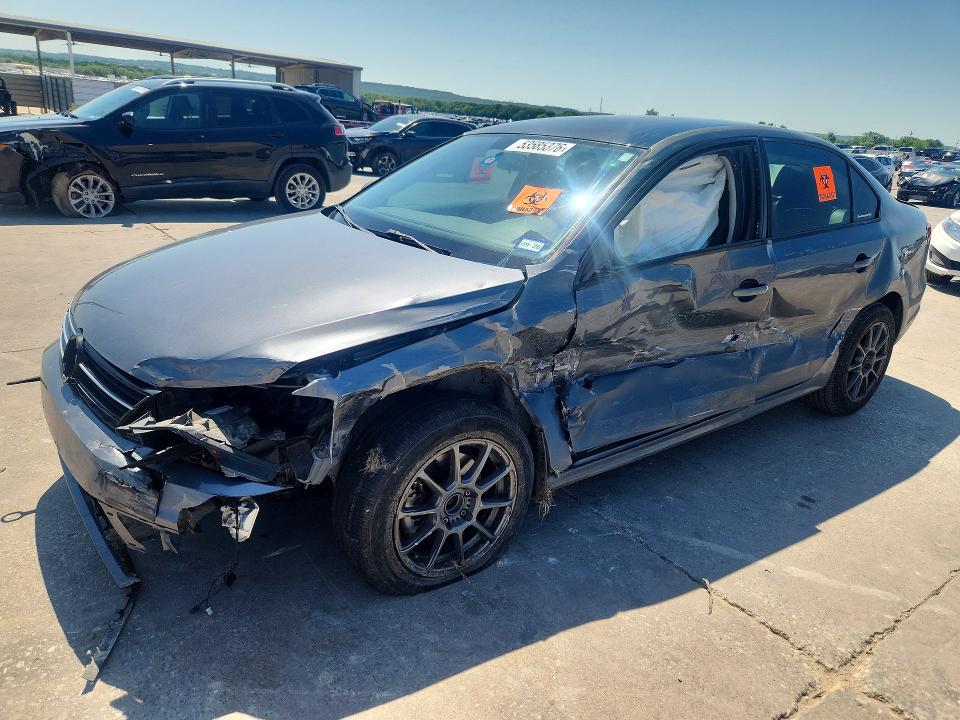 2016 Volkswagen Jetta VIN 3VW267AJ0GM404587 COPART salvage auction — SIDE, Tx - Salvage Vehicle Title, sold $400 on 2026-07-28 (photo 1)