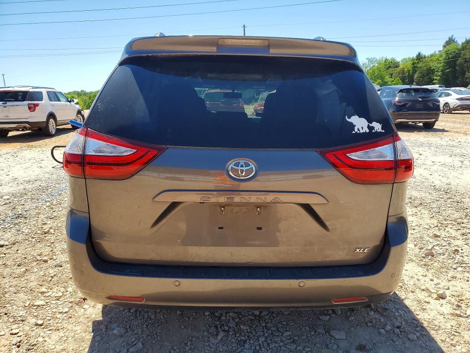 2017 Toyota Sienna VIN 5TDYZ3DCXHS836521 COPART salvage auction — FRONT END, Nc - Salvage Certificate Of Title, sold $3,050 on 2026-07-20 (photo 6)