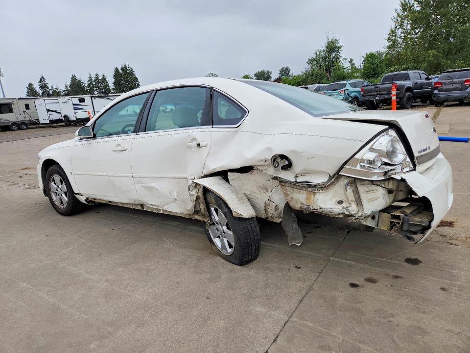 2008 Chevrolet Impala VIN 2G1WT58N389123803 COPART salvage auction — REAR END, Or - Salvage Title Certificate, sold $275 on 2026-07-06 (photo 2)