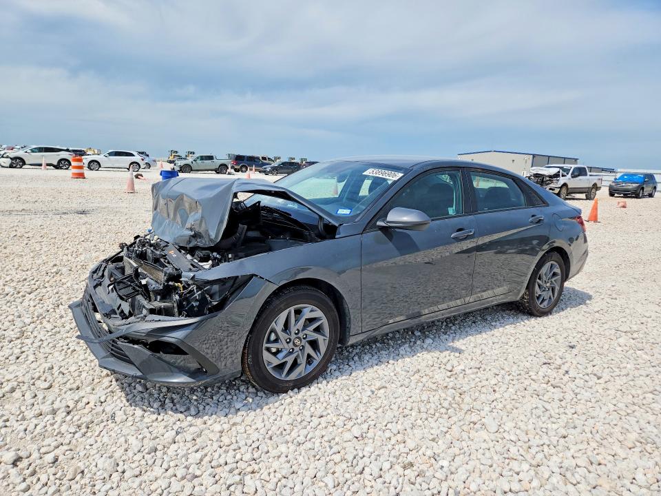 2024 Hyundai Elantra VIN KMHLM4DG3RU821689 COPART salvage auction — FRONT END, Tx - Salvage Vehicle Title, sold $3,150 on 2026-07-09 (photo 1)
