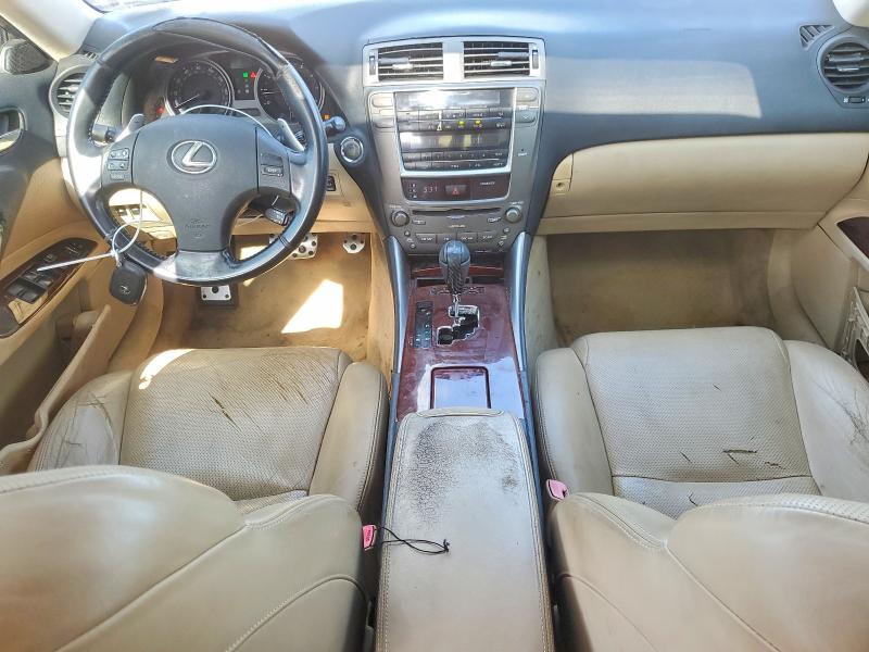 2007 Lexus Is VIN JTHBK262572046363 COPART salvage auction — FRONT END, Tx - Salvage Vehicle Title, sold $525 on 2026-07-09 (photo 8)