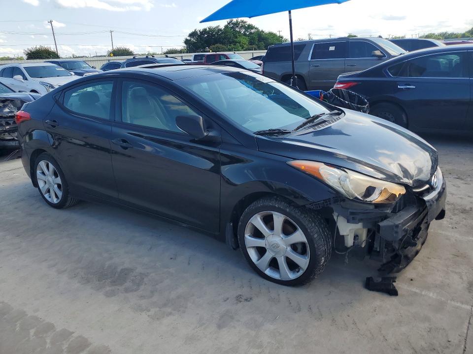 2013 Hyundai Elantra VIN 5NPDH4AEXDH403536 COPART salvage auction — FRONT END, Tx - Bonded Title - Salvage, sold $1,550 on 2026-07-02 (photo 4)