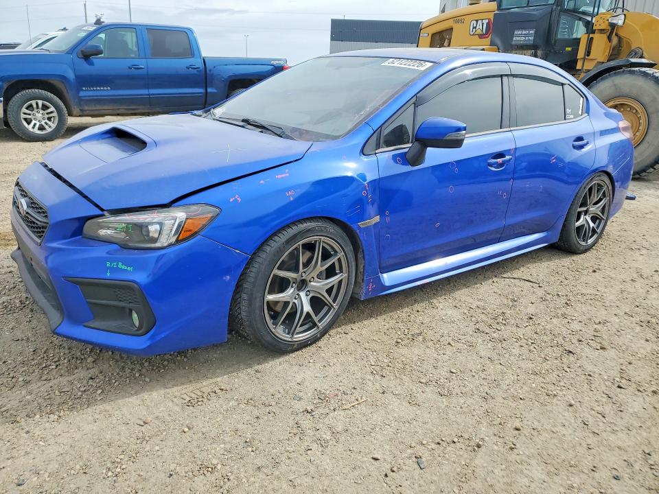 2018 Subaru Wrx VIN JF1VA1H60J9807168 COPART salvage auction — FRONT END, Ab - Bos - Salvage, sold $4,750 on 2026-07-09 (photo 1)