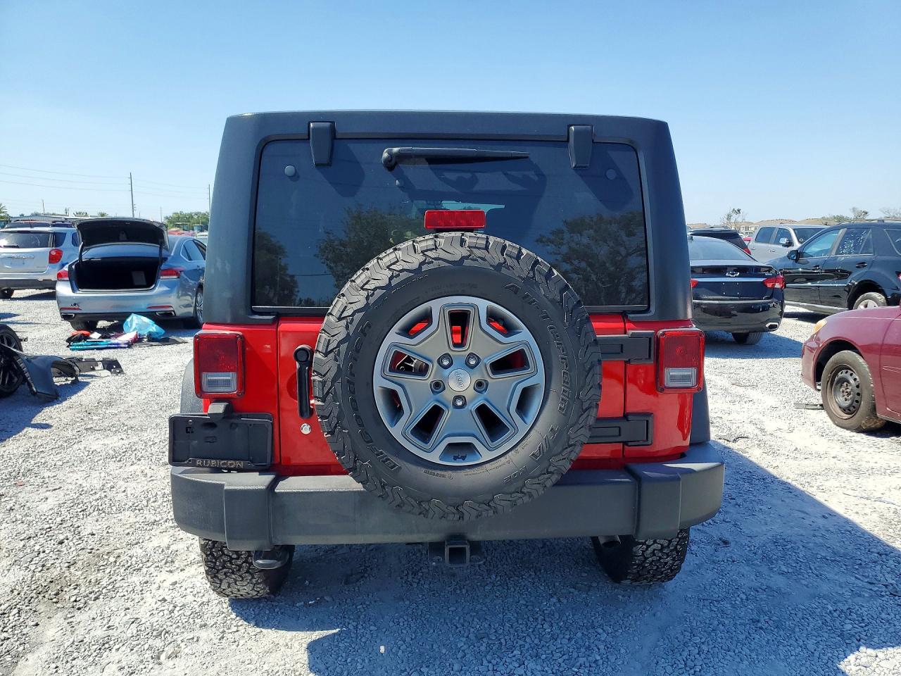 2017 Jeep Wrangler Unlimited VIN 1C4BJWFG5HL632015 COPART salvage auction — Front End, FL - CERT OF TITLE SLVG REBUILDABLE, sold $9,600 on 2026-07-07 (photo 6)