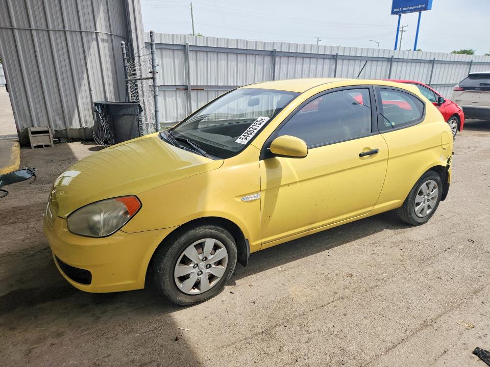 2010 Hyundai Accent VIN KMHCM3ACXAU162574 COPART salvage auction — REAR END, In - Cert Of Title-Salvage Title, sold $350 on 2026-07-27 (photo 1)