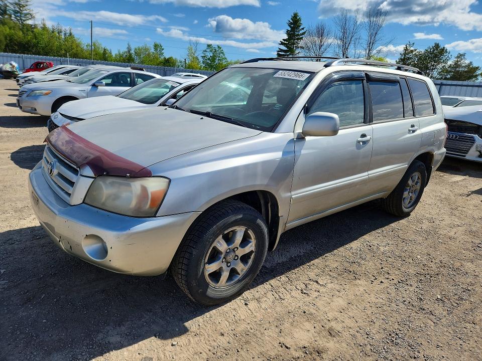 2005 Toyota Highlander VIN JTEHP21A250094175 COPART salvage auction — SIDE, On - Bill Of Sale - Parts Only, sold $800 on 2026-07-21 (photo 1)