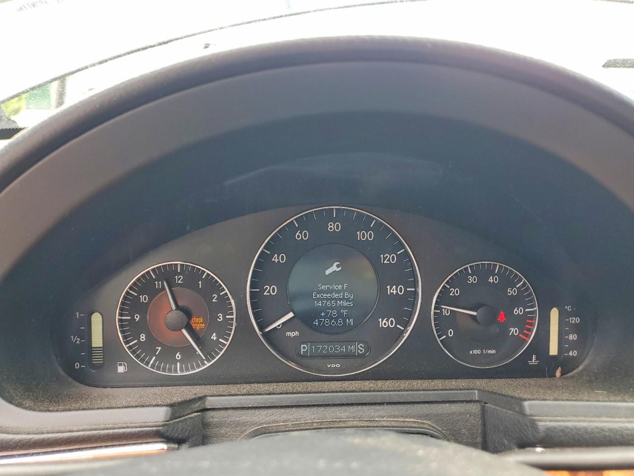 2009 Mercedes-Benz E-Class VIN WDBUH87X89B380216 COPART salvage auction — Front End, MA - CERT OF TITLE-RECONSTRCTD COLL, sold $425 on 2026-07-01 (photo 9)