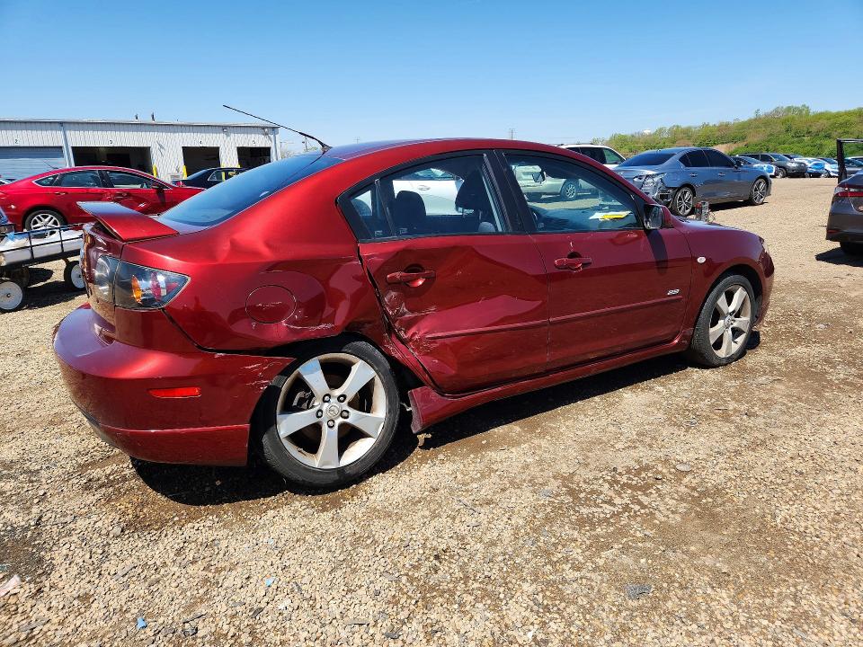 2006 Mazda 3 VIN JM1BK323361491520 COPART salvage auction — REAR END, IL - SALVAGE CERTIFICATE, sold $225 on 2026-07-17 (photo 3)