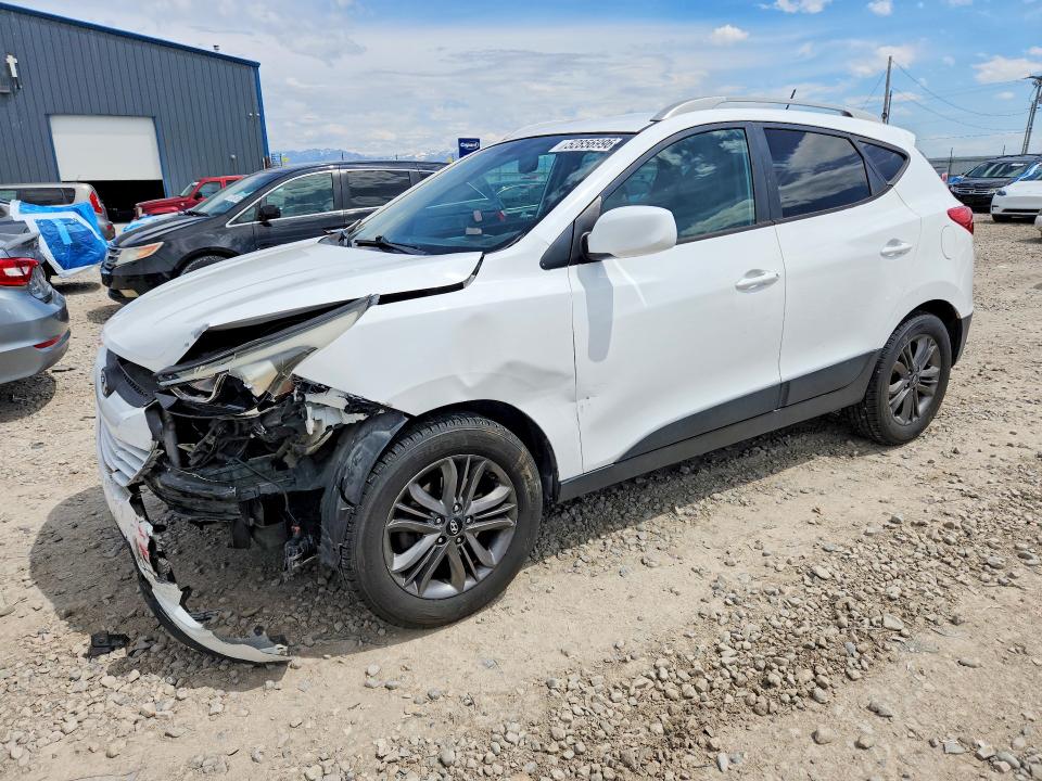 2015 Hyundai VIN KM8JU3AG2FU085409 COPART salvage auction — FRONT END, Ut - Salvage Certificate, sold $1,250 on 2026-07-24 (photo 1)