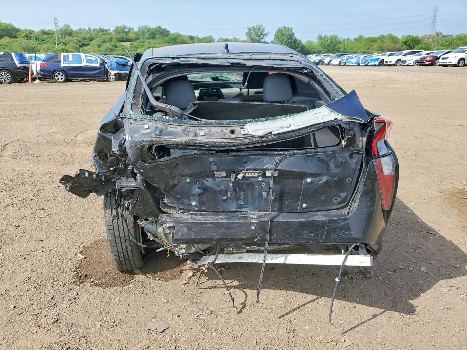 2016 Toyota Prius VIN JTDKBRFU8G3007451 COPART salvage auction — REAR END, Il - Salvage Certificate, sold $750 on 2026-07-08 (photo 6)