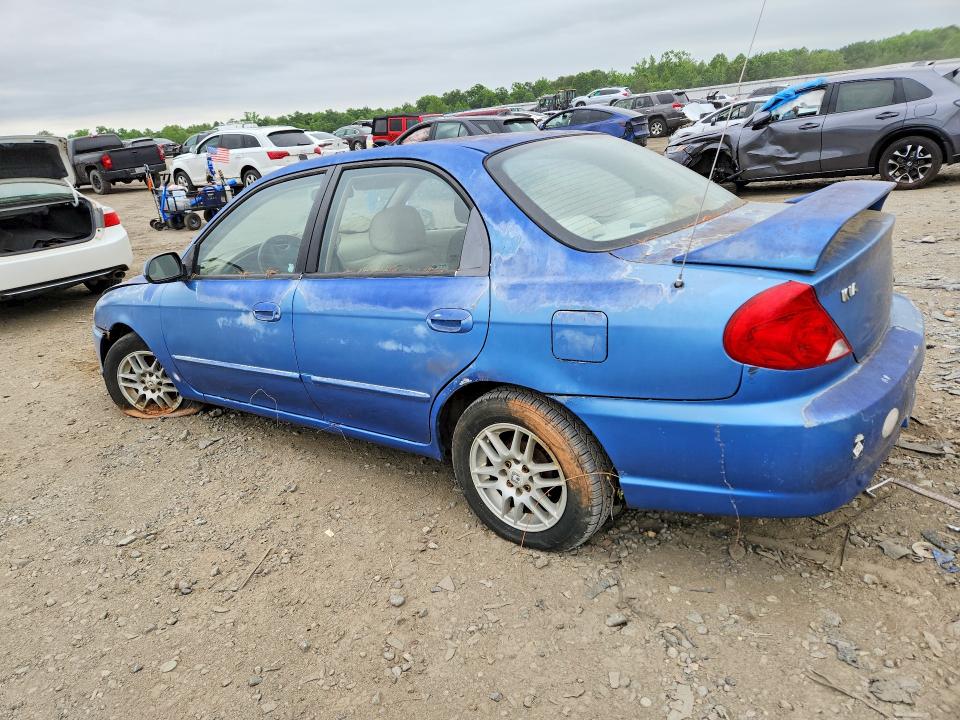 2002 Kia Spectra VIN KNAFB121525117396 COPART salvage auction — FRONT END, Va - Certificate Of Title, sold $325 on 2026-07-08 (photo 2)