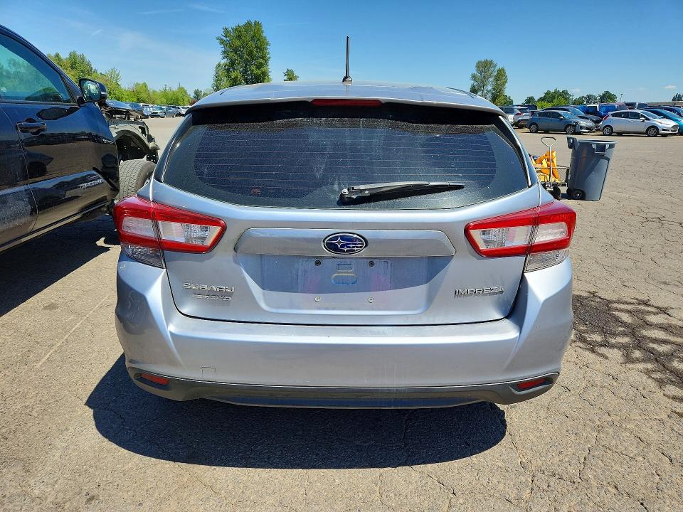 2019 Subaru Impreza VIN 4S3GTAB66K3730073 COPART salvage auction — FRONT END, Or - Salvage Title Certificate, sold $2,100 on 2026-07-27 (photo 6)
